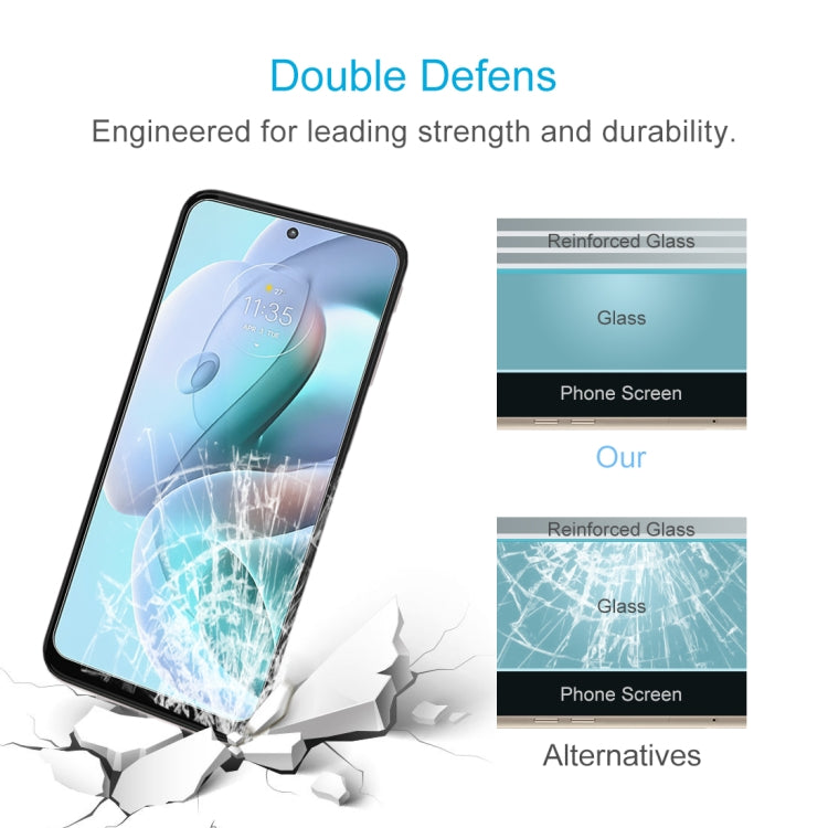 10 PCS 0.26mm 9H 2.5D Tempered Glass Film For Motorola Moto G41