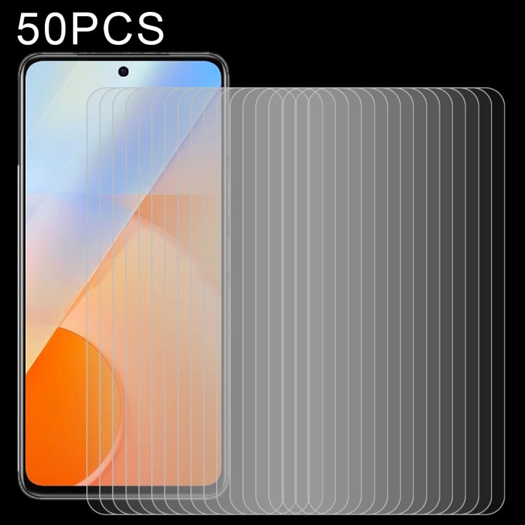 50 PCS 0.26mm 9H 2.5D Tempered Glass Film For vivo iQOO Z5