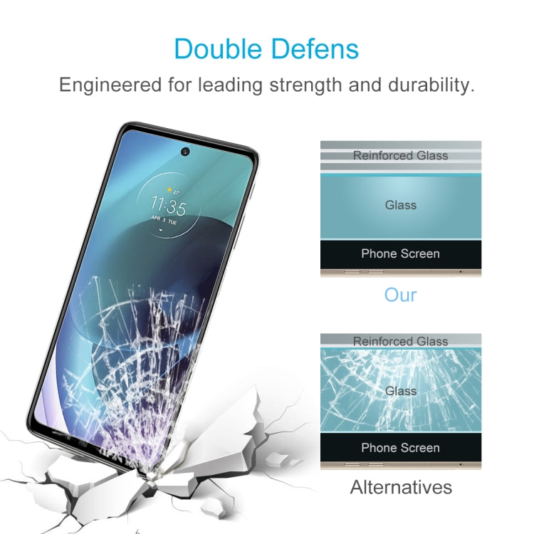 50 PCS 0.26mm 9H 2.5D Tempered Glass Film For Motorola Moto G51 5G / G200 5G / G60