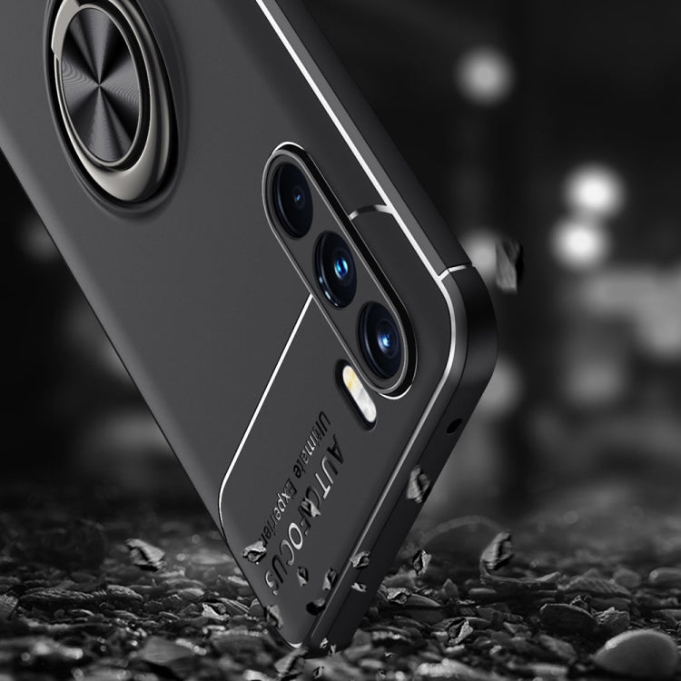 For OPPO K9 Pro Metal Ring Holder 360 Degree Rotating TPU Phone Case