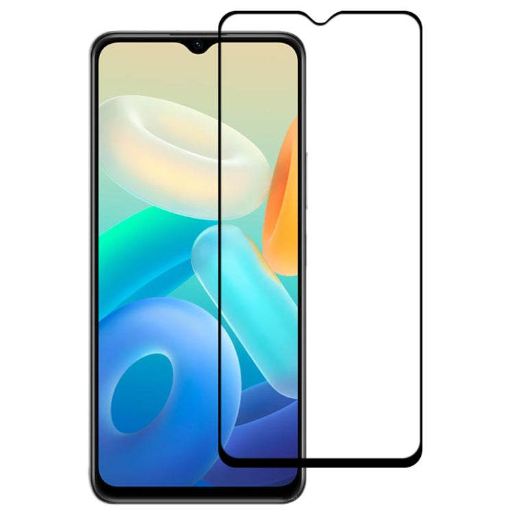 Full Glue Cover Screen Protector Tempered Glass Film For vivo Y76s