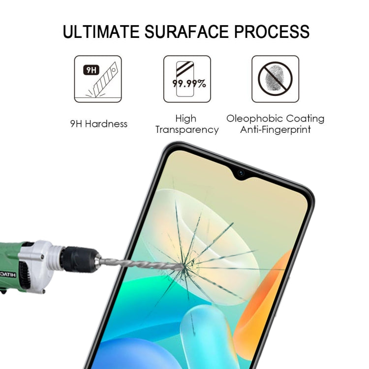 25 PCS Full Glue Cover Screen Protector Tempered Glass Film For vivo Y76s
