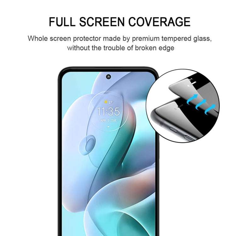 25 PCS Full Glue Cover Screen Protector Tempered Glass Film For Motorola Moto G41