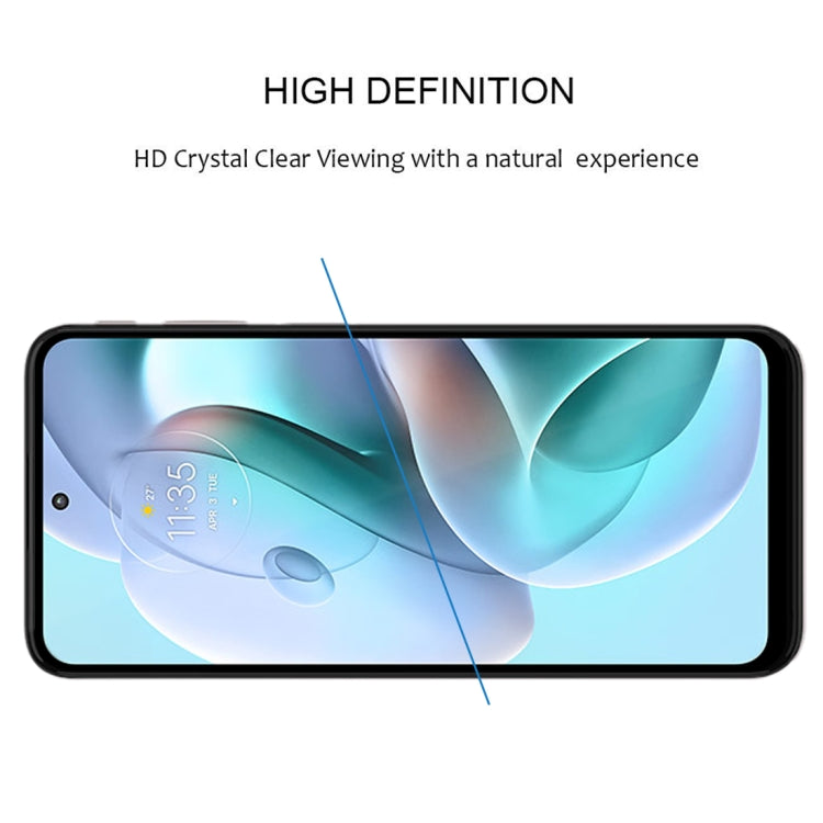 25 PCS Full Glue Cover Screen Protector Tempered Glass Film For Motorola Moto G41