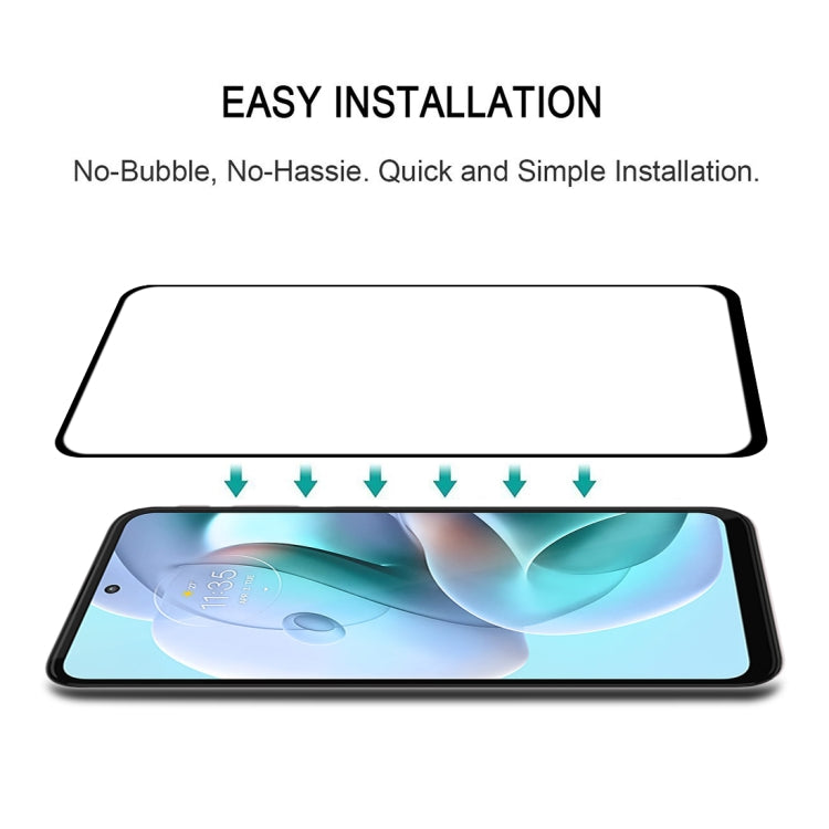 25 PCS Full Glue Cover Screen Protector Tempered Glass Film For Motorola Moto G41