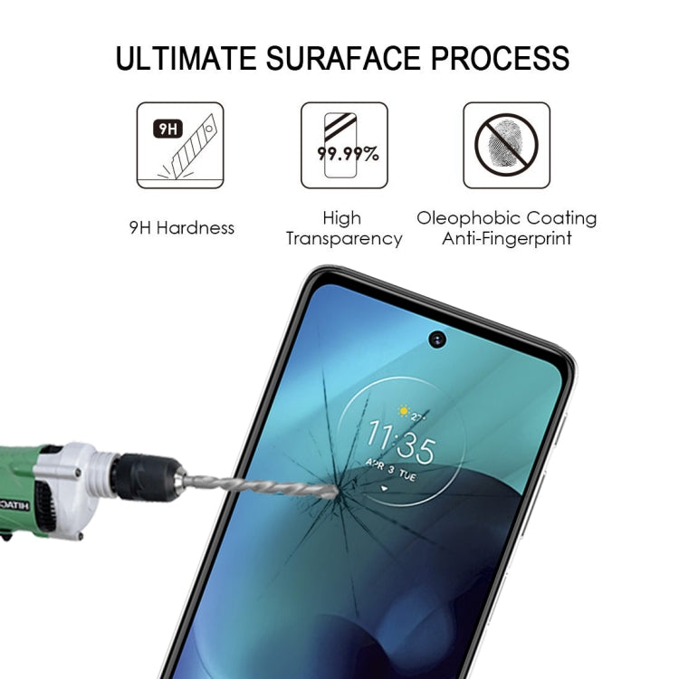 25 PCS Full Glue Cover Screen Protector Tempered Glass Film For Motorola Moto G51 5G