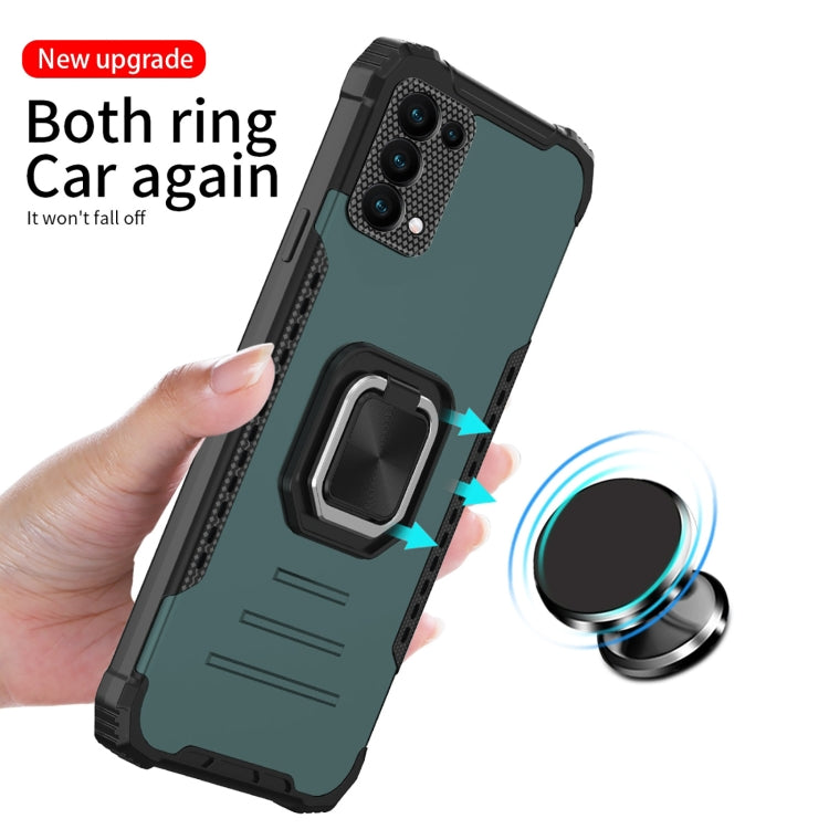 For Samsung Galaxy A03s 164mm Fierce Warrior Series Armor All-inclusive Shockproof Aluminum Alloy + TPU Phone Case with Ring Holder