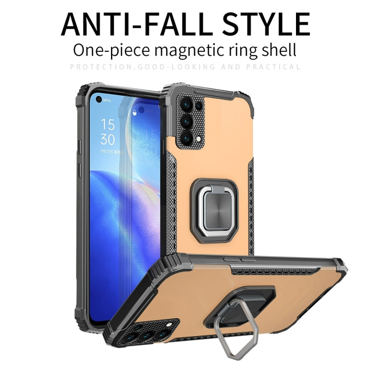 For Samsung Galaxy J7/J7 Nxt Fine Hole Version Fierce Warrior Series Armor All-inclusive Shockproof Aluminum Alloy + TPU Phone Case with Ring Holder