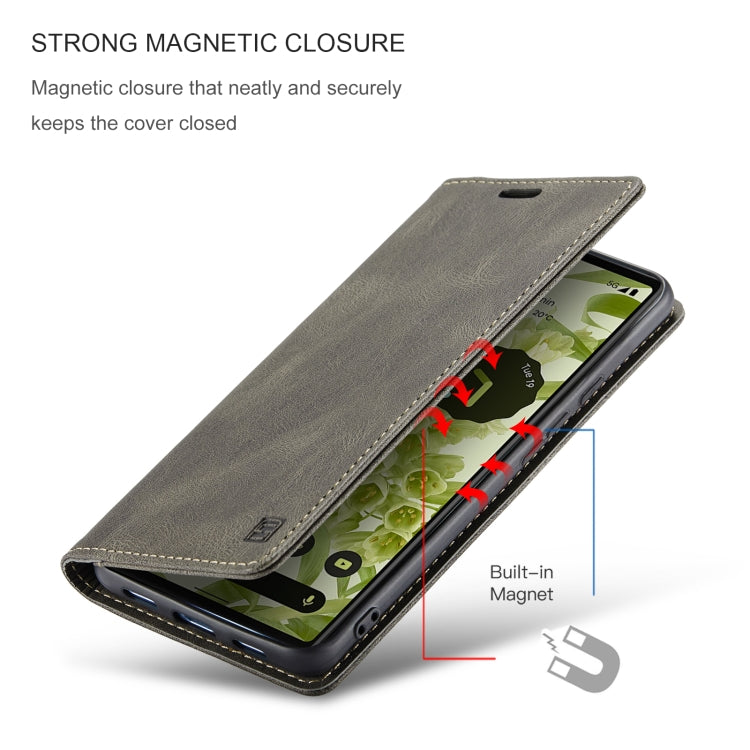 For Google Pixel 6 AutSpace A01 Retro Skin-feel Crazy Horse Texture Horizontal Flip Leather Case with Holder & Card Slots & Wallet & RFID