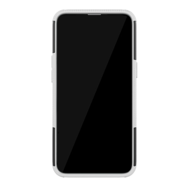 For OPPO Realme 3 Tire Texture Shockproof TPU+PC Protective Case with Holder