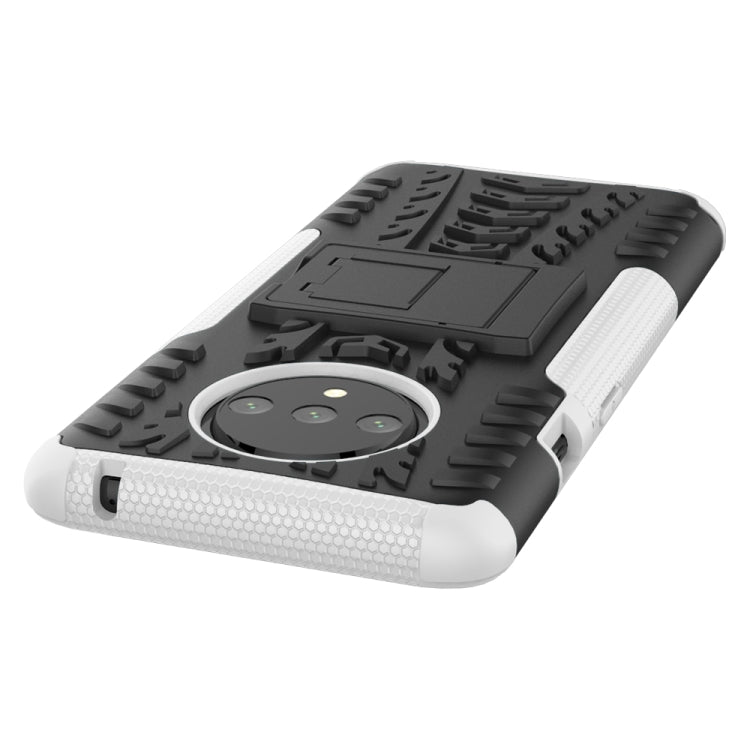 For OnePlus 7T Tire Texture Shockproof TPU+PC Protective Case with Holder