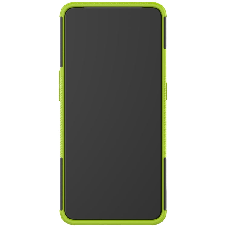 For OnePlus 7T Tire Texture Shockproof TPU+PC Protective Case with Holder