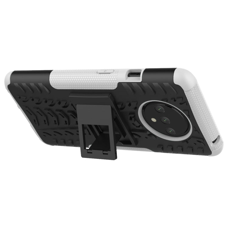 For OnePlus 7T Tire Texture Shockproof TPU+PC Protective Case with Holder