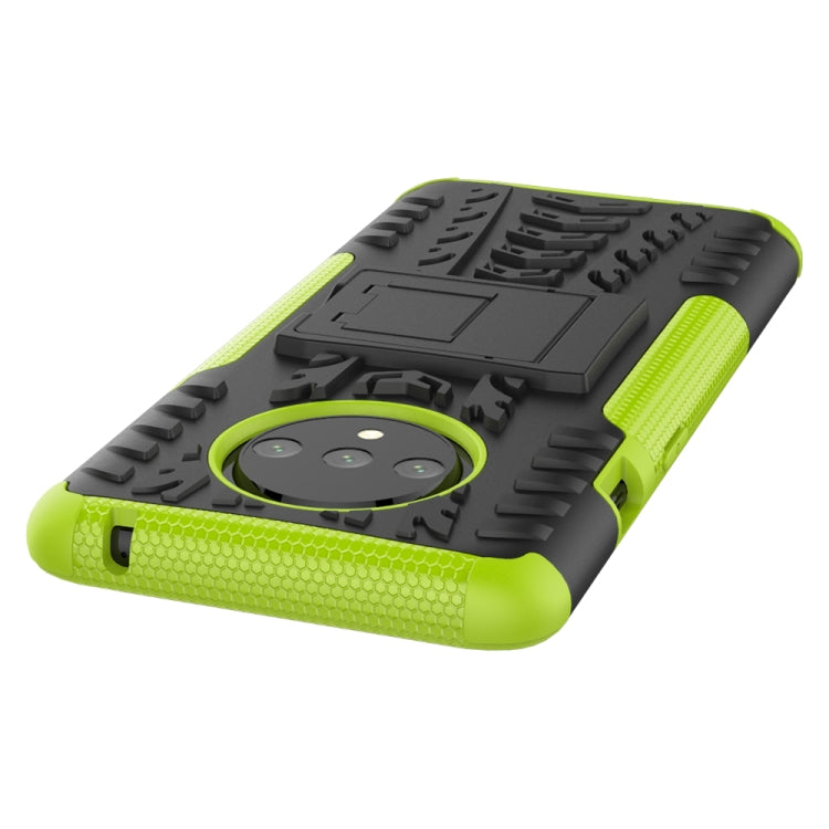 For OnePlus 7T Tire Texture Shockproof TPU+PC Protective Case with Holder