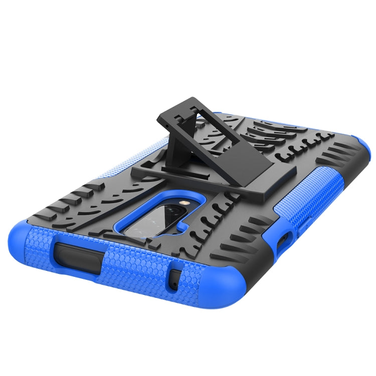 For OnePlus 7T Pro Tire Texture Shockproof TPU+PC Protective Case with Holder