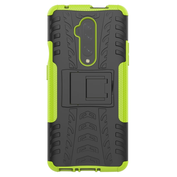 For OnePlus 7T Pro Tire Texture Shockproof TPU+PC Protective Case with Holder