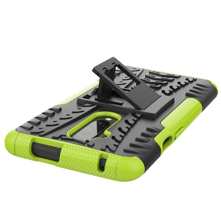 For OnePlus 7T Pro Tire Texture Shockproof TPU+PC Protective Case with Holder