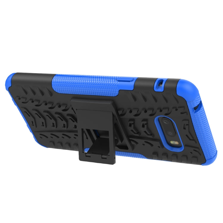 For LG V50S ThinQ 5G / G8X ThinQ Tire Texture Shockproof TPU+PC Protective Case with Holder