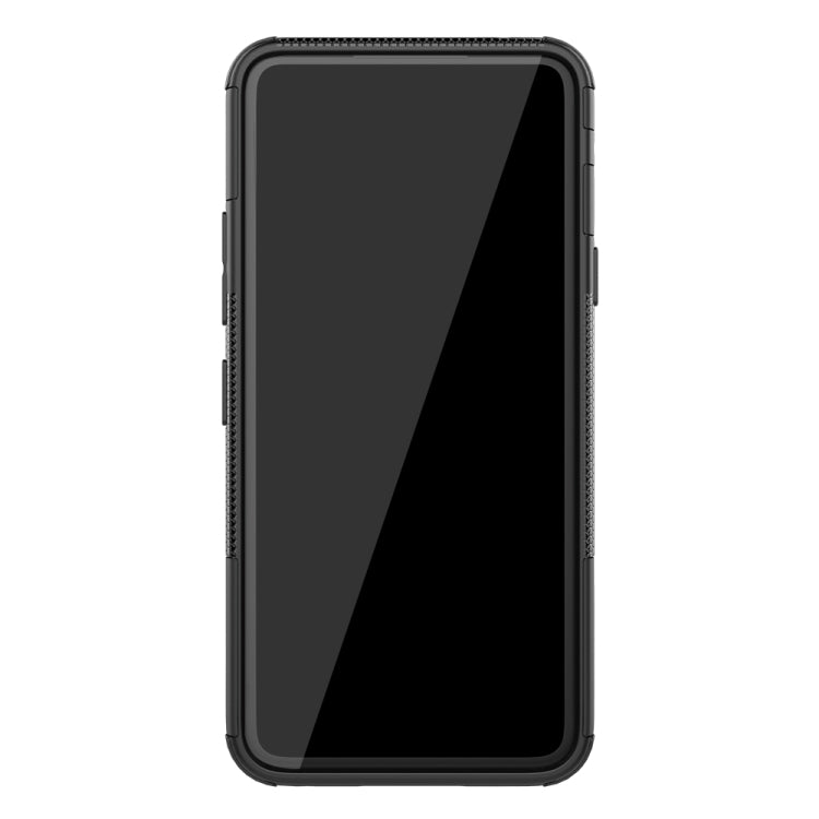 For LG V50S ThinQ 5G / G8X ThinQ Tire Texture Shockproof TPU+PC Protective Case with Holder