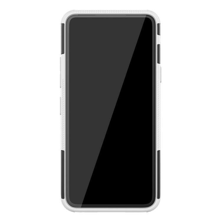 For LG V50S ThinQ 5G / G8X ThinQ Tire Texture Shockproof TPU+PC Protective Case with Holder