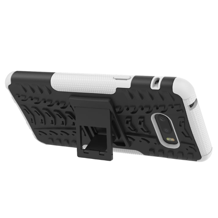 For LG V50S ThinQ 5G / G8X ThinQ Tire Texture Shockproof TPU+PC Protective Case with Holder