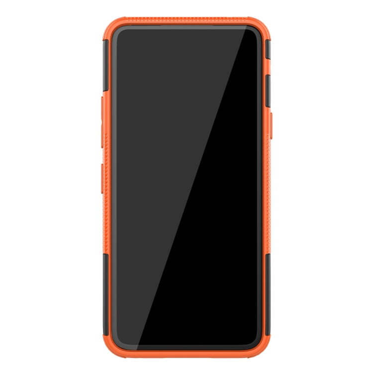 For LG V50S ThinQ 5G / G8X ThinQ Tire Texture Shockproof TPU+PC Protective Case with Holder