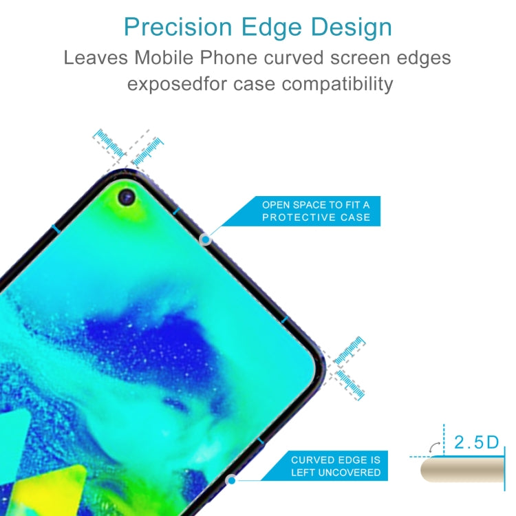 50 PCS 0.26mm 9H 2.5D Tempered Glass Film For Samsung Galaxy M40s