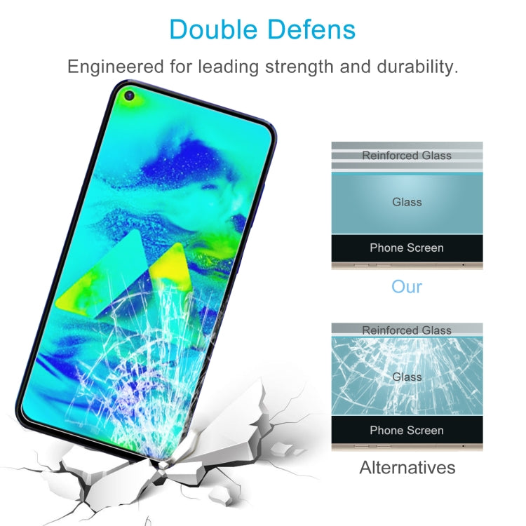 50 PCS 0.26mm 9H 2.5D Tempered Glass Film For Samsung Galaxy M40s
