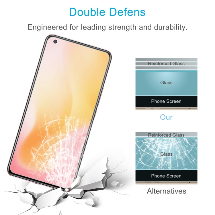 50 PCS 0.26mm 9H 2.5D Tempered Glass Film For vivo X50 5G