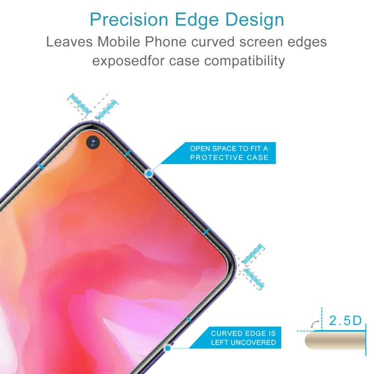 50 PCS 0.26mm 9H 2.5D Tempered Glass Film For vivo Y30