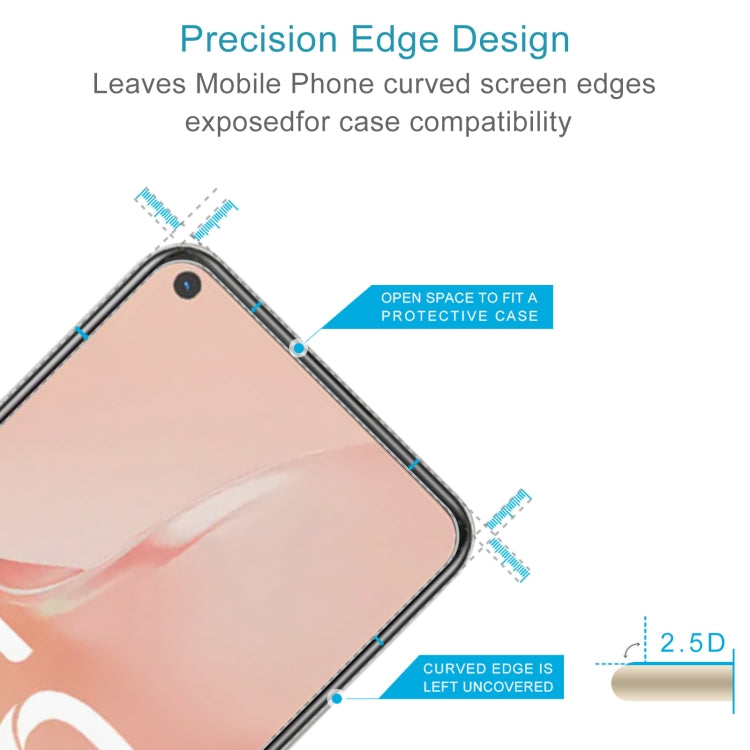 50 PCS 0.26mm 9H 2.5D Tempered Glass Film For vivo Y51s