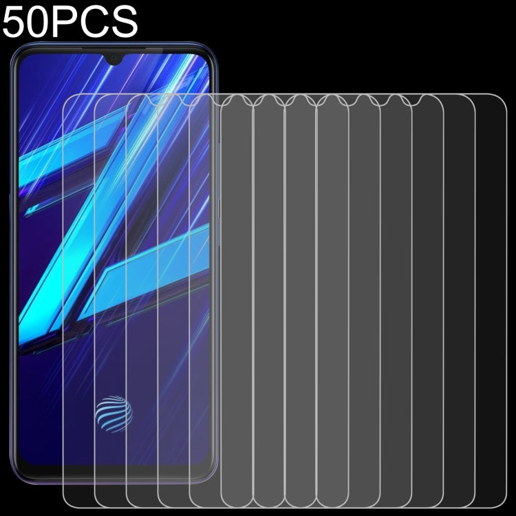 50 PCS 0.26mm 9H 2.5D Tempered Glass Film For vivo Z1x