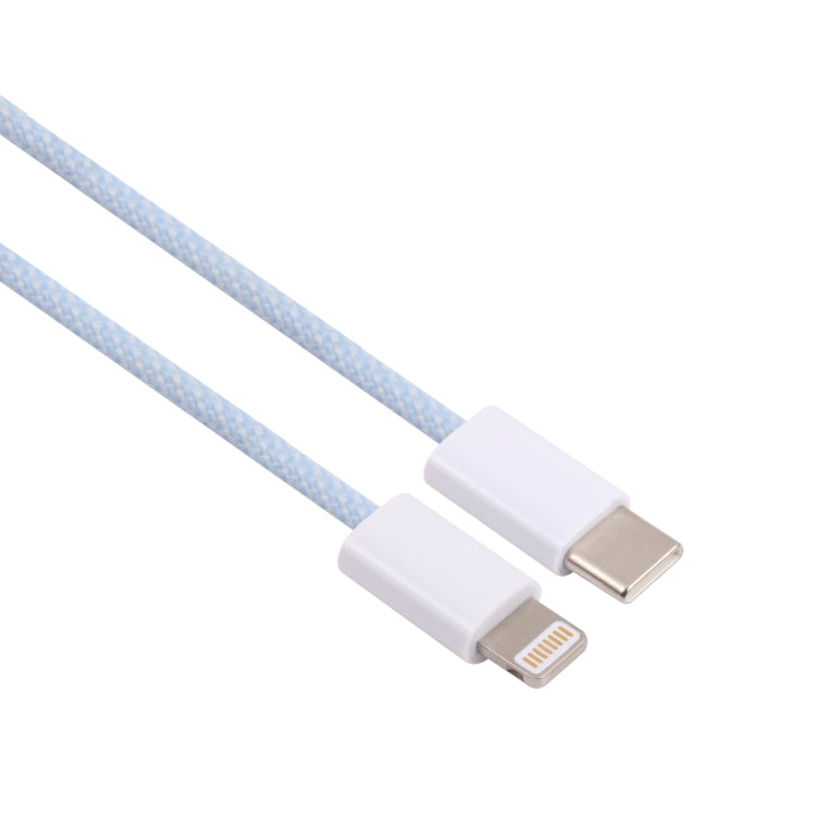 12W PD USB-C / Type-C to 8 Pin Data Cable, Cable Length: 1m