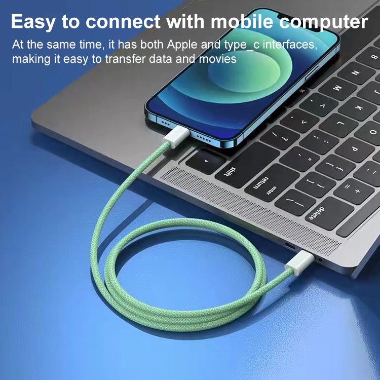 12W PD USB-C / Type-C to 8 Pin Data Cable, Cable Length: 1m