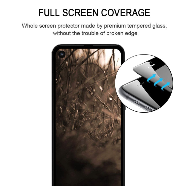 25 PCS Full Glue Cover Screen Protector Tempered Glass Film For Motorola P40