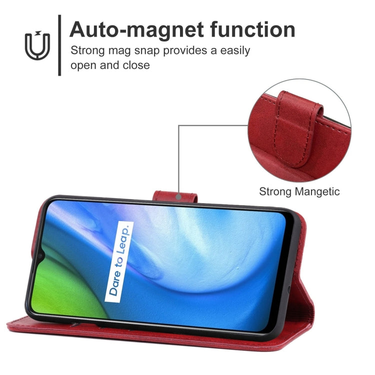 For OPPO Realme V3 / Realme Q2i Leather Phone Case