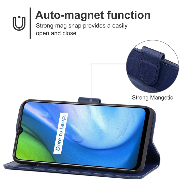 For OPPO Realme V3 / Realme Q2i Leather Phone Case