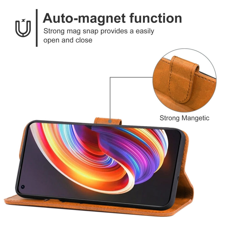 For OPPO Realme X7 / Realme Q2 Pro Leather Phone Case