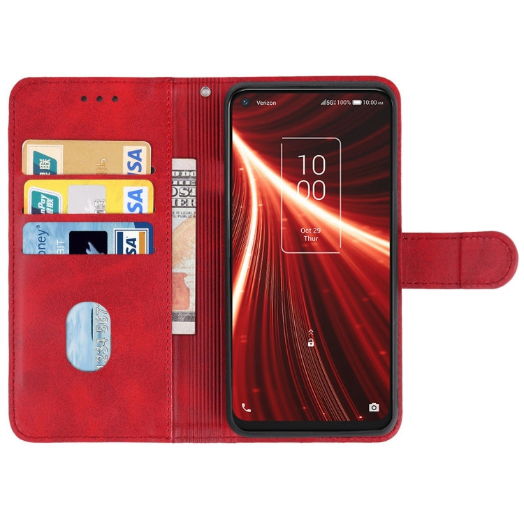 Leather Phone Case For TCL 10 5G UW