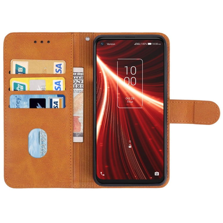 Leather Phone Case For TCL 10 5G UW