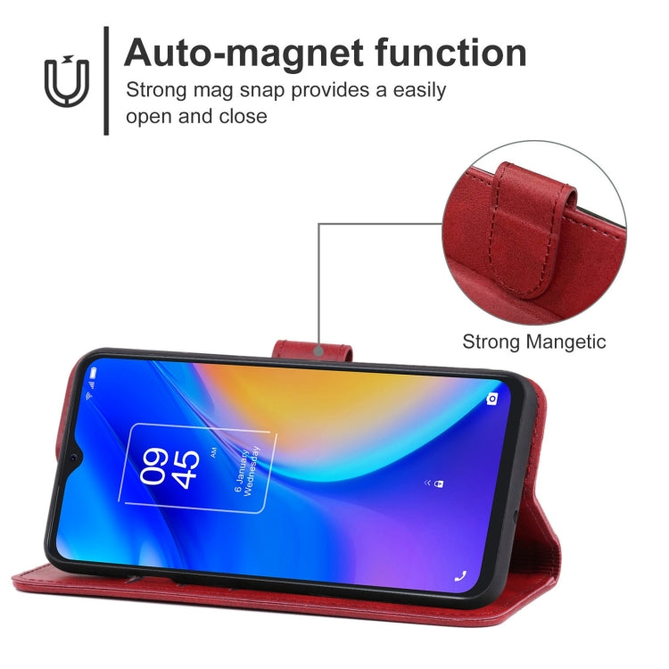 Leather Phone Case For TCL 20 SE