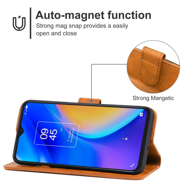 Leather Phone Case For TCL 20 SE