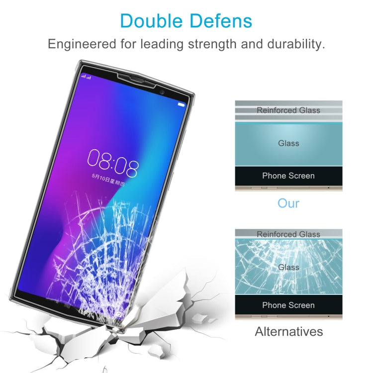 50 PCS 0.26mm 9H 2.5D Tempered Glass Film For Doogee N100