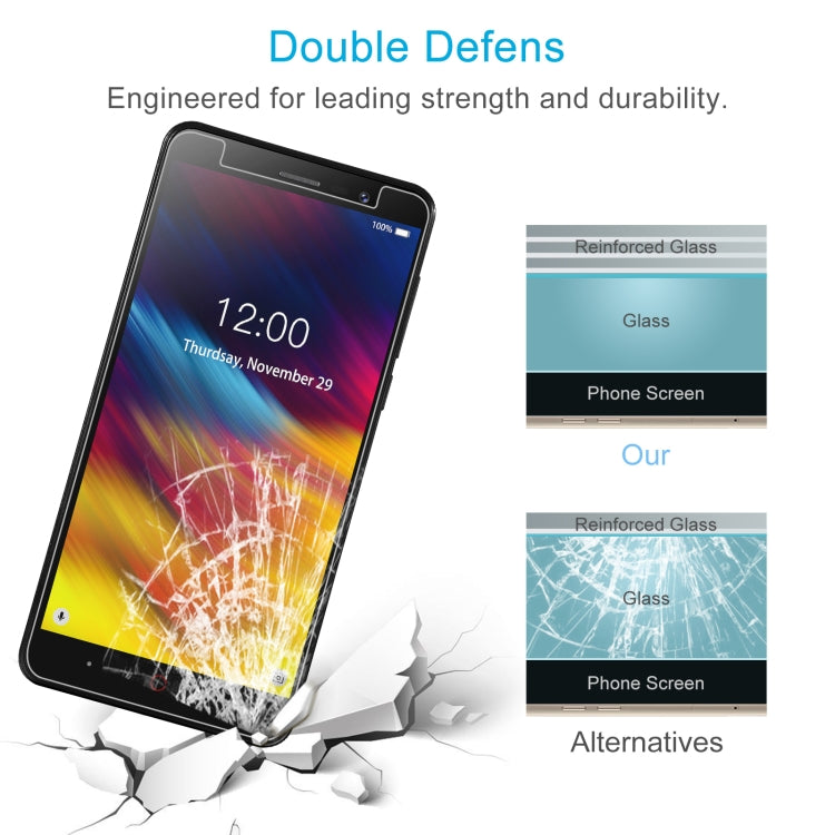 50 PCS 0.26mm 9H 2.5D Tempered Glass Film For Doogee X100