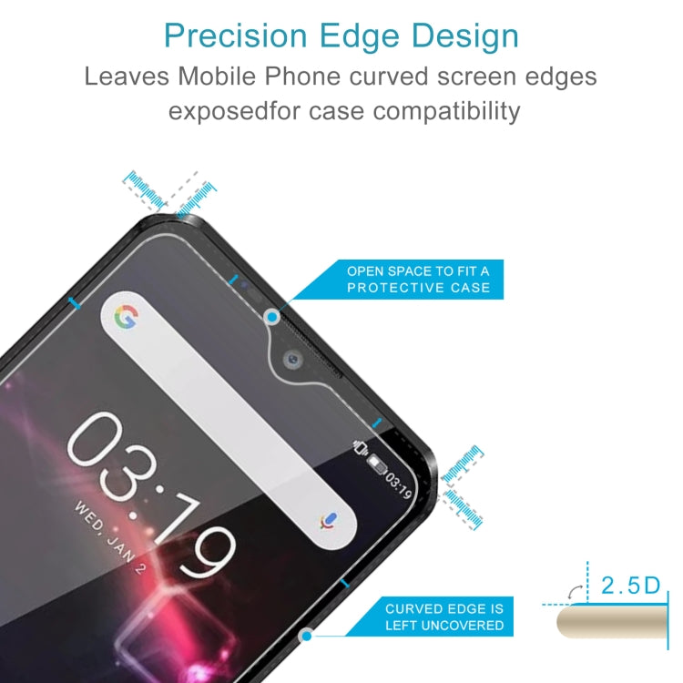 50 PCS 0.26mm 9H 2.5D Tempered Glass Film For Oukitel K12