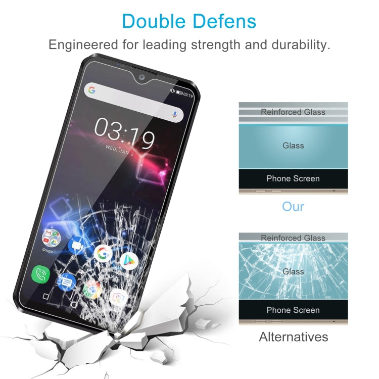50 PCS 0.26mm 9H 2.5D Tempered Glass Film For Oukitel K12