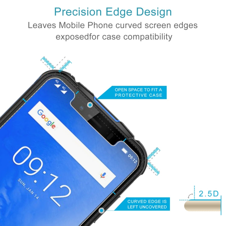 50 PCS 0.26mm 9H 2.5D Tempered Glass Film For Ulefone Armor 5 / 5S