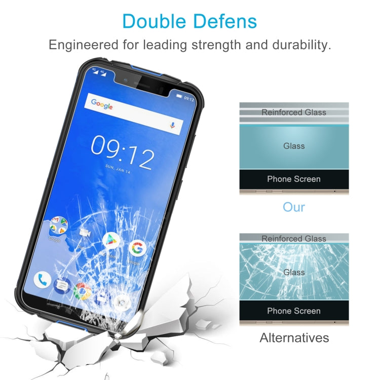 50 PCS 0.26mm 9H 2.5D Tempered Glass Film For Ulefone Armor 5 / 5S