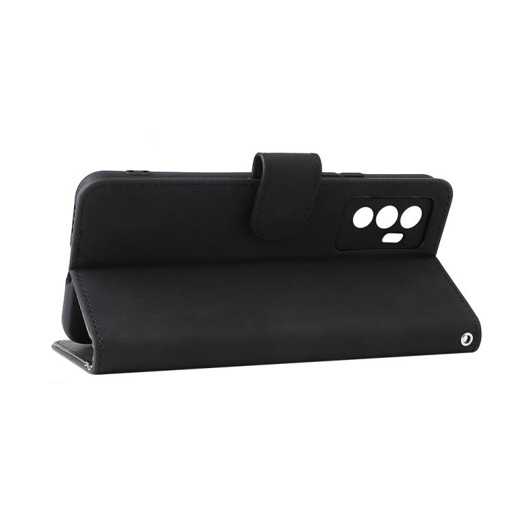 For vivo S10e / V23e Skin Feel Magnetic Buckle Calf Texture PU Phone Case