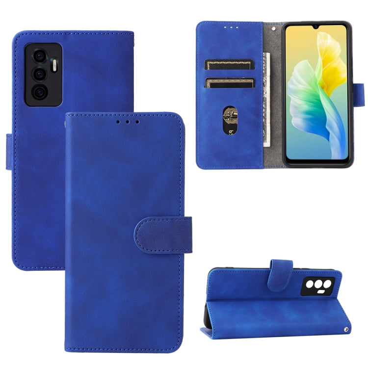 For vivo S10e / V23e Skin Feel Magnetic Buckle Calf Texture PU Phone Case